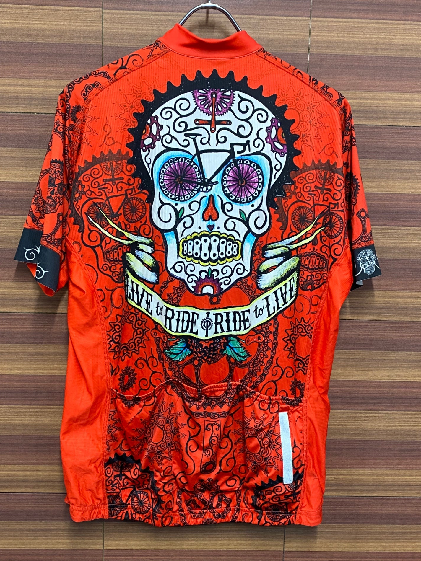 IT538 サイコロジー CYCOLOGY 半袖サイクルジャージ 赤 XL