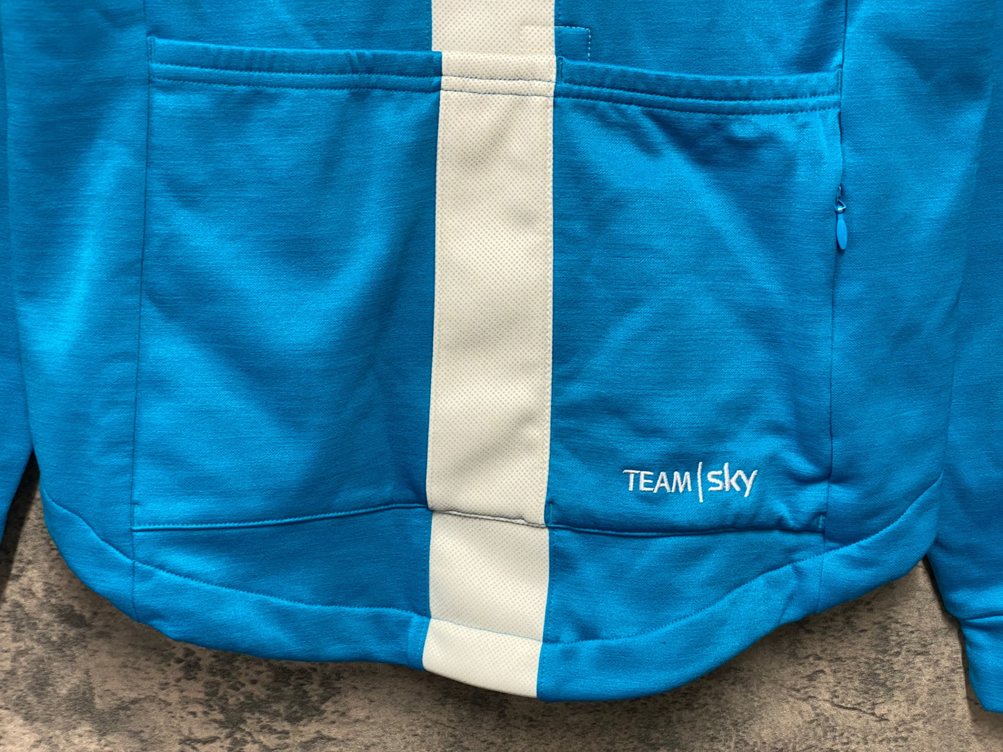 JC823 ラファ Rapha TRAINING WINTER JERSEY 長袖 サイクルジャージ 水色 S 裏起毛 TEAM sky