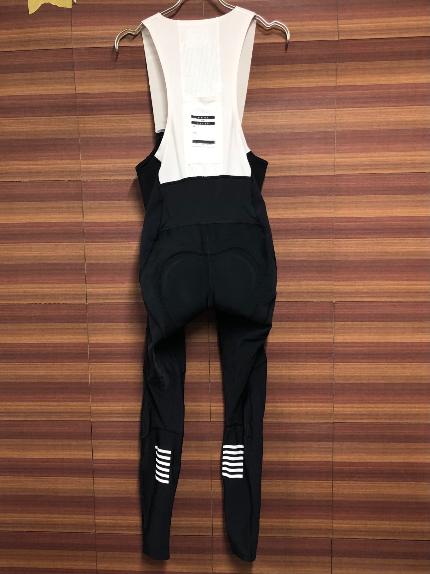 IP098 ラファ Rapha PRO TEAM WINTER TIGHTS WITH PAD Ⅱ ビブタイツ 黒 S 裏起毛 ※擦れ