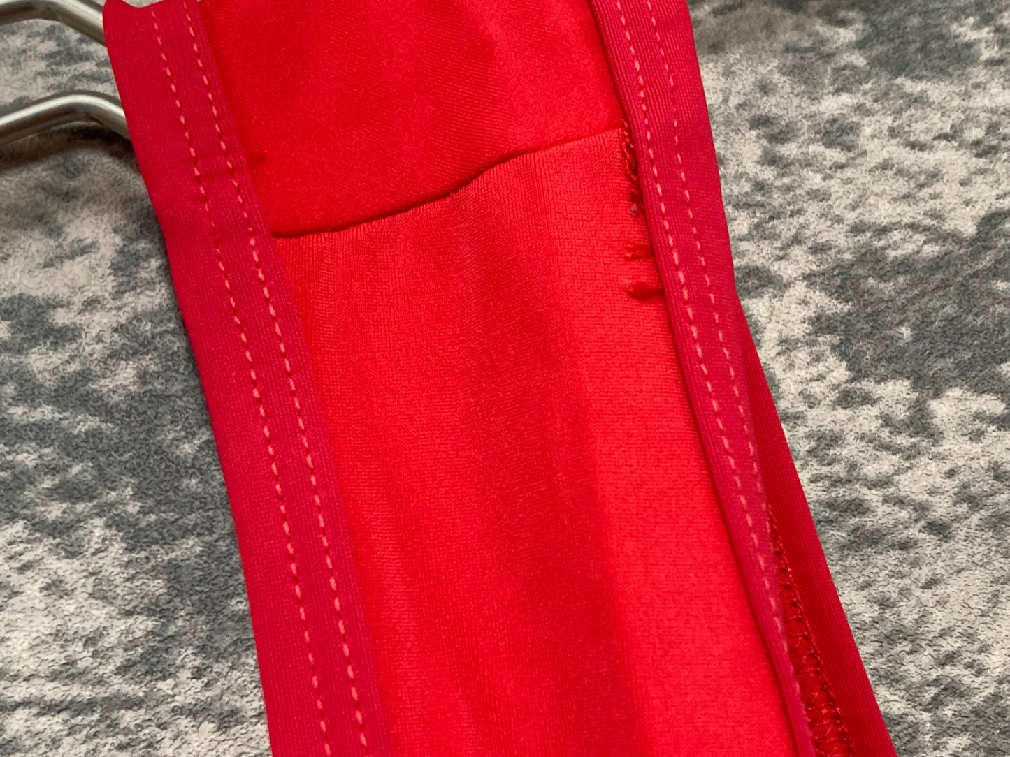 IW719 サンティーニ Santini 半袖 ハーフジップ サイクルジャージ ビブショーツ 上下セット 赤 L Vendée U