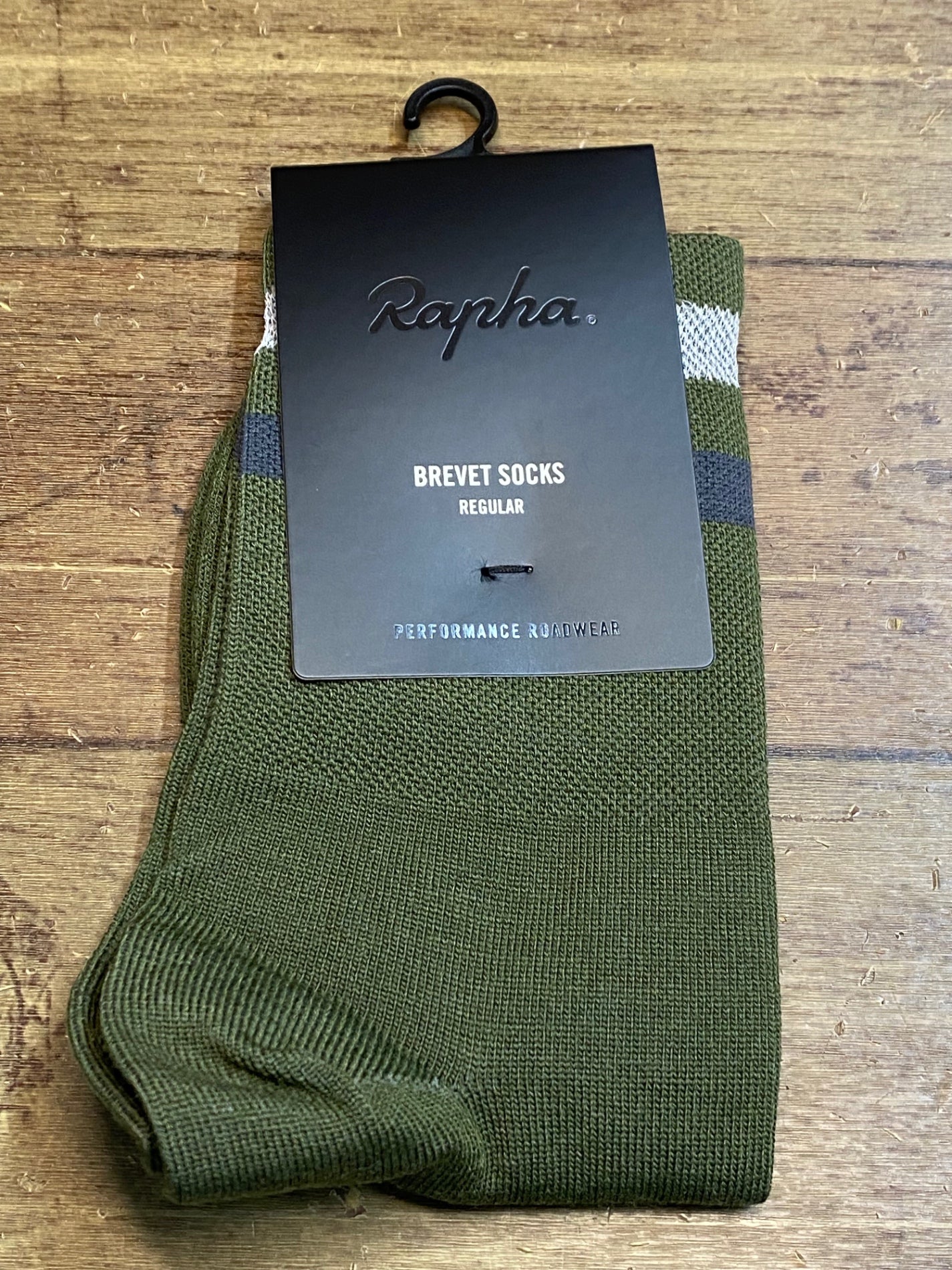 IJ084 ラファ Rapha REFLECTIVE BREVET SOCKS ソックス 緑 M 未使用