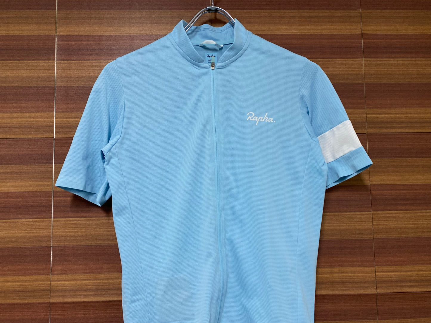 IN308 ラファ Rapha FLYWEIGHT JERSEY 半袖 サイクルジャージ 水色 S