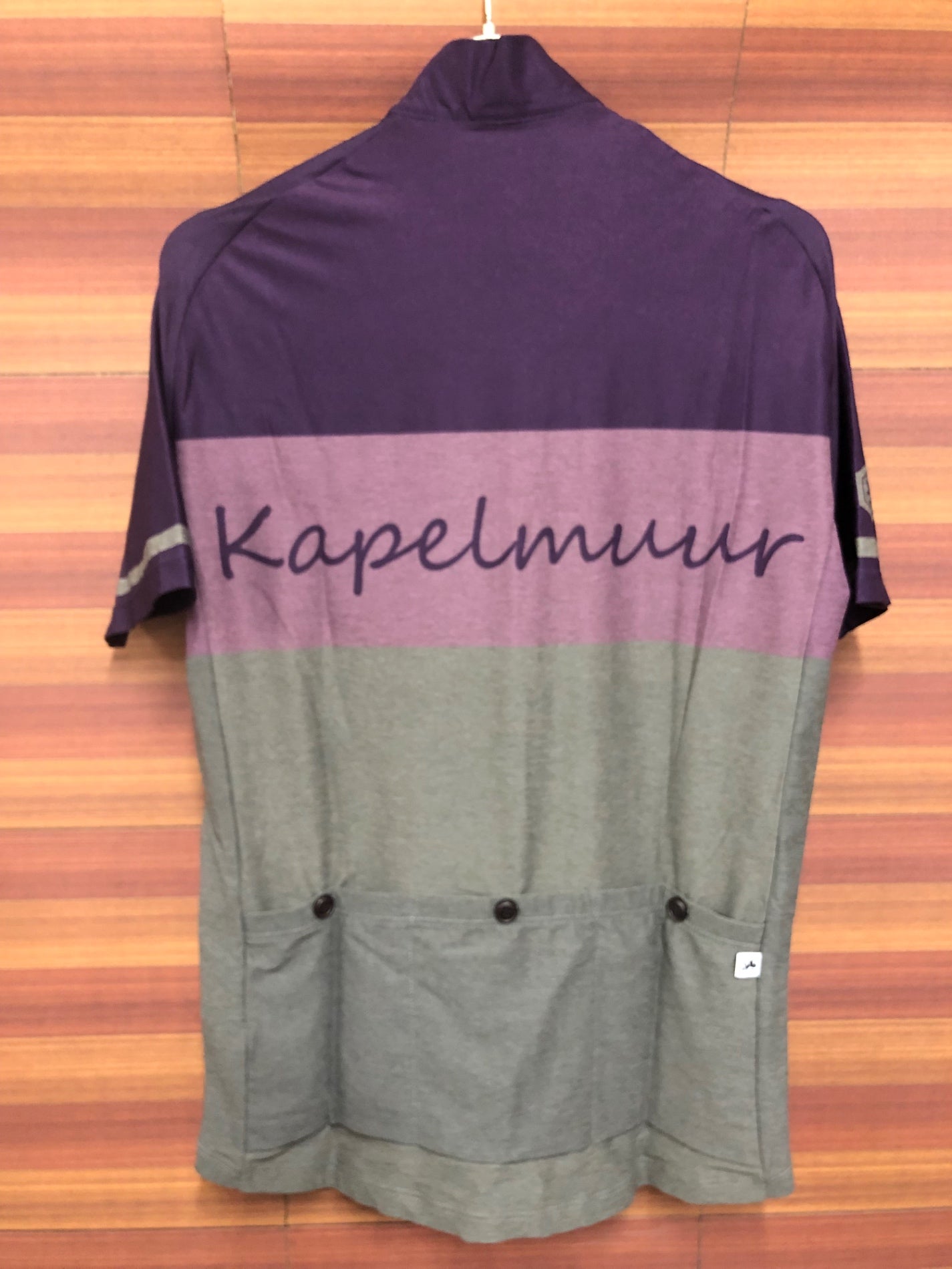 IU725 カペルミュール KAPELMUUR 半袖 サイクルジャージ 紫 グレー M