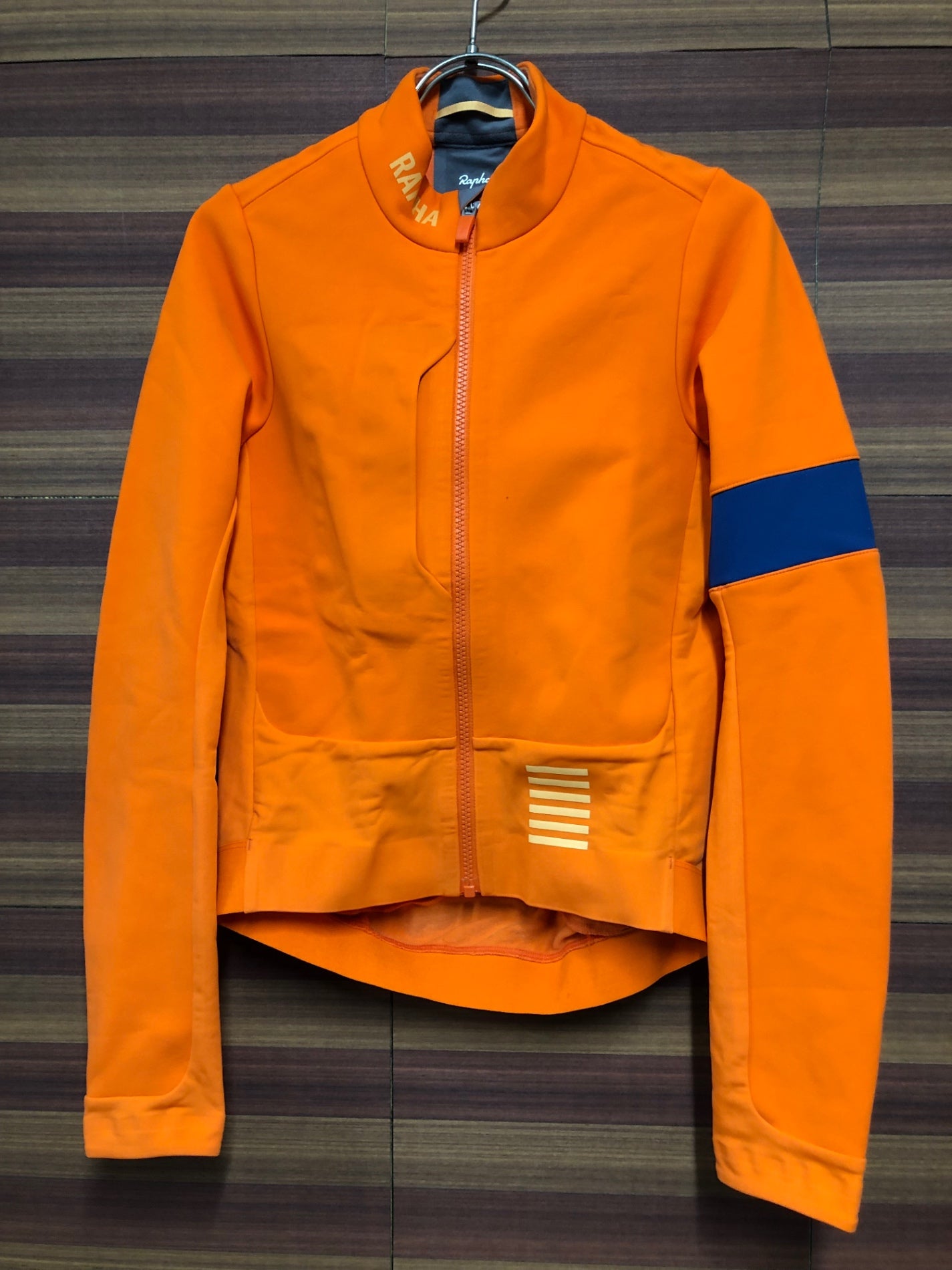 IP244 ラファ Rapha PRO TEAM WINTER JACKET 長袖 サイクルジャケット オレンジ S 裏起毛