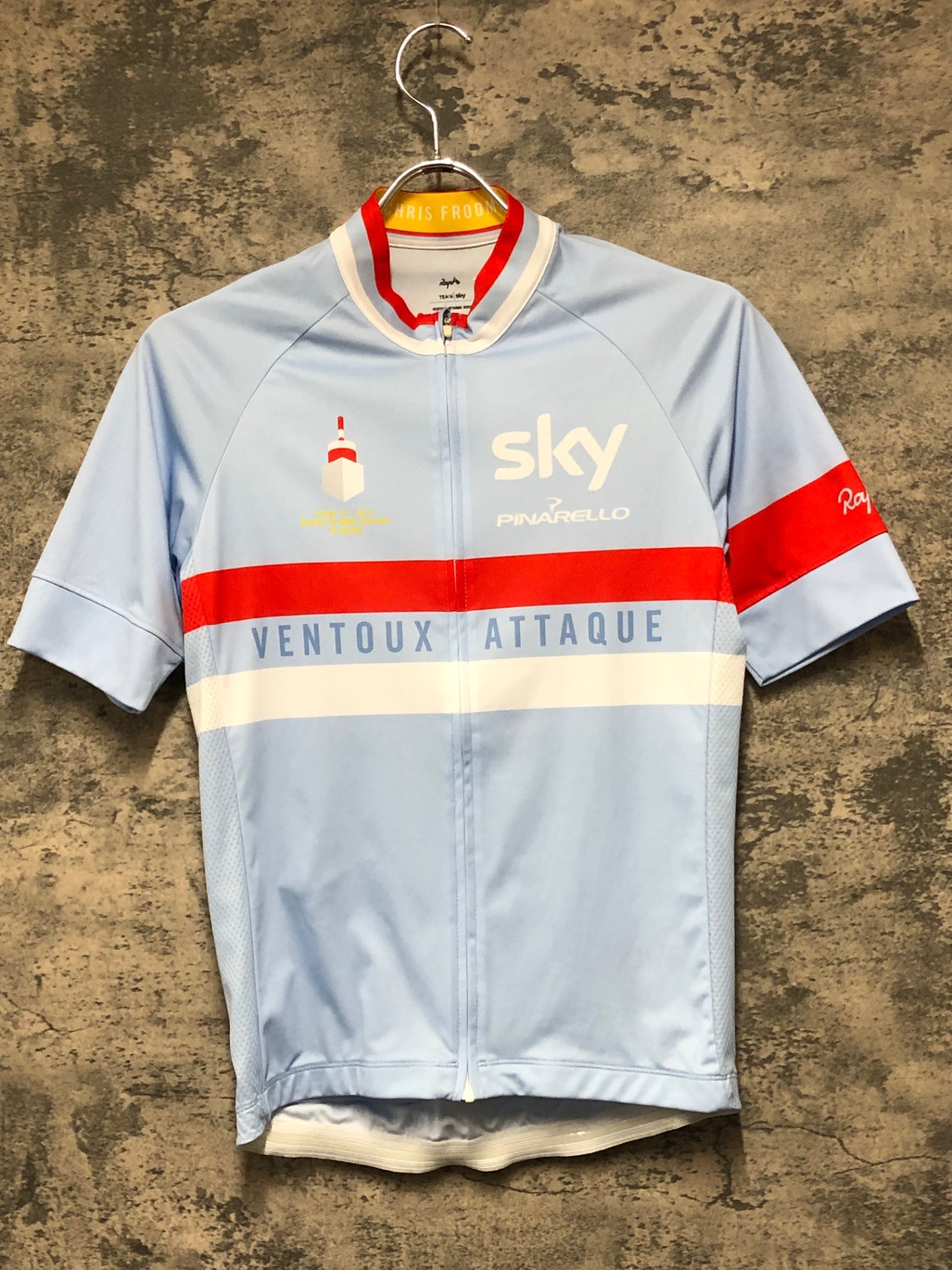 JC827 ラファ Rapha VENTOUX ATTAQUE JERSEY 半袖 サイクルジャージ 薄水色 S TEAM sky
