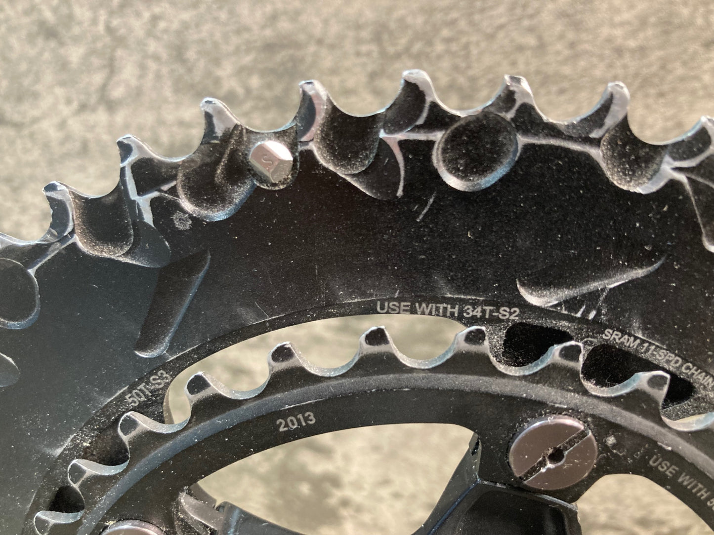 IO838 スペシャライズド SPECIALIZED S-WORKS FACT CARBON クランクセット 50/34T RED22Sリング 170mm スピンドル30mm