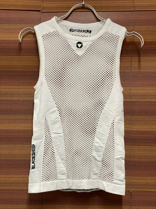 IV074 ブラックシープ Black Sheep Essentials 3DKnit Baselayer Sleeveless ベースレイヤー 白 XXS-S