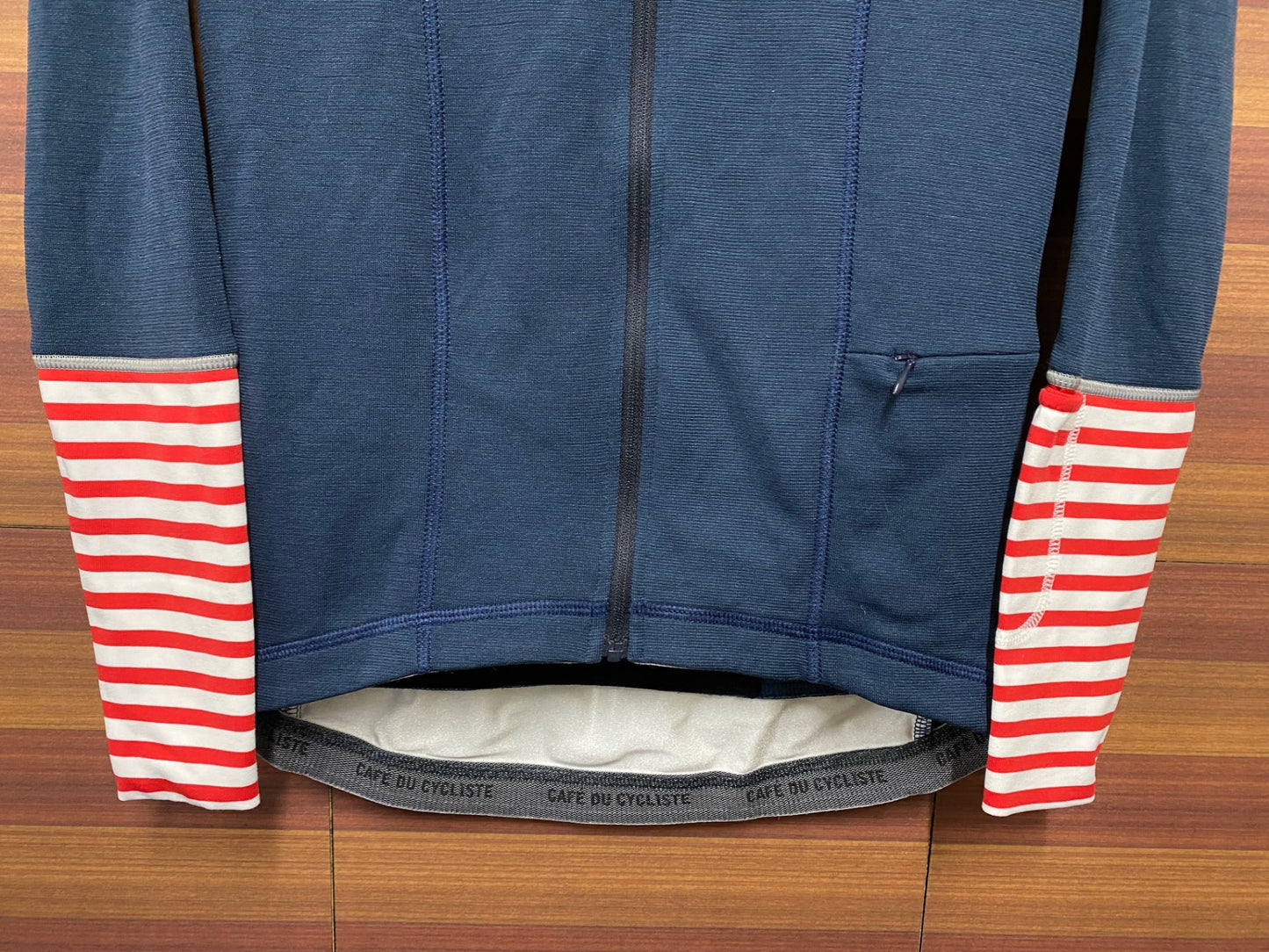 II595 カフェドシクリシテ CAFE DU CYCLISTE Arlette Women 長袖 サイクルジャージ 紺 S