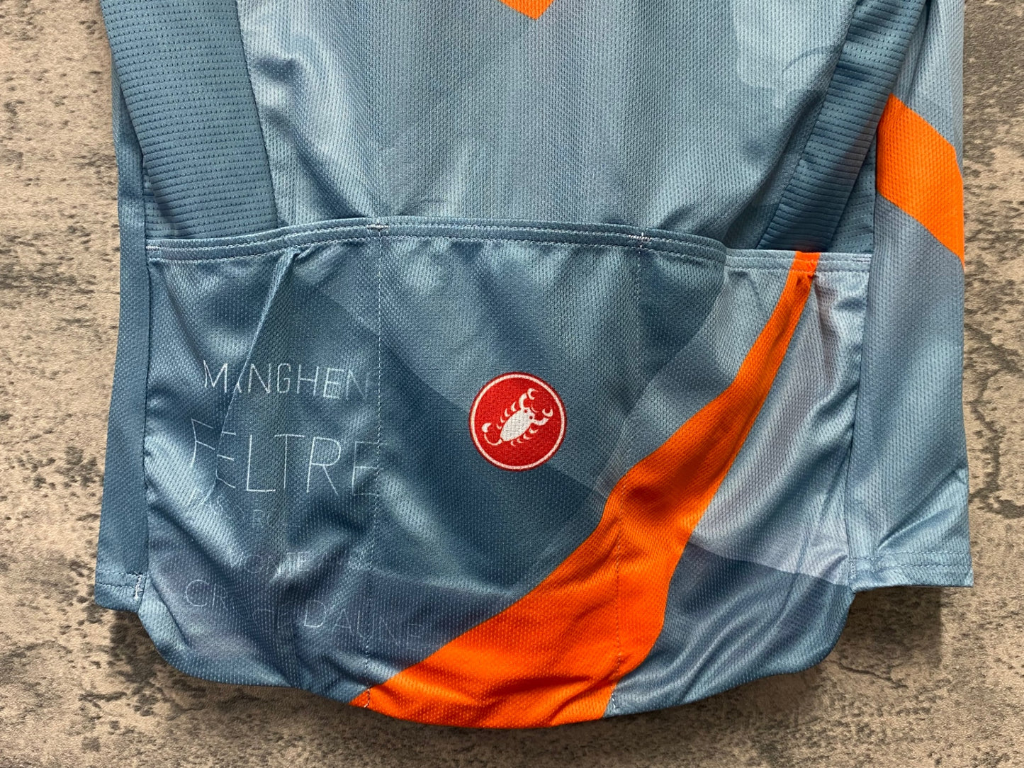 IY887 カステリ CASTELLI 半袖 サイクルジャージ 水色 S Giro d'Italia