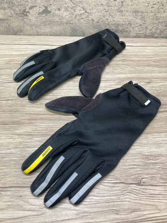 JA402 マヴィック MAVIC 長指 グローブ 黒 M 裏起毛 ※擦れ