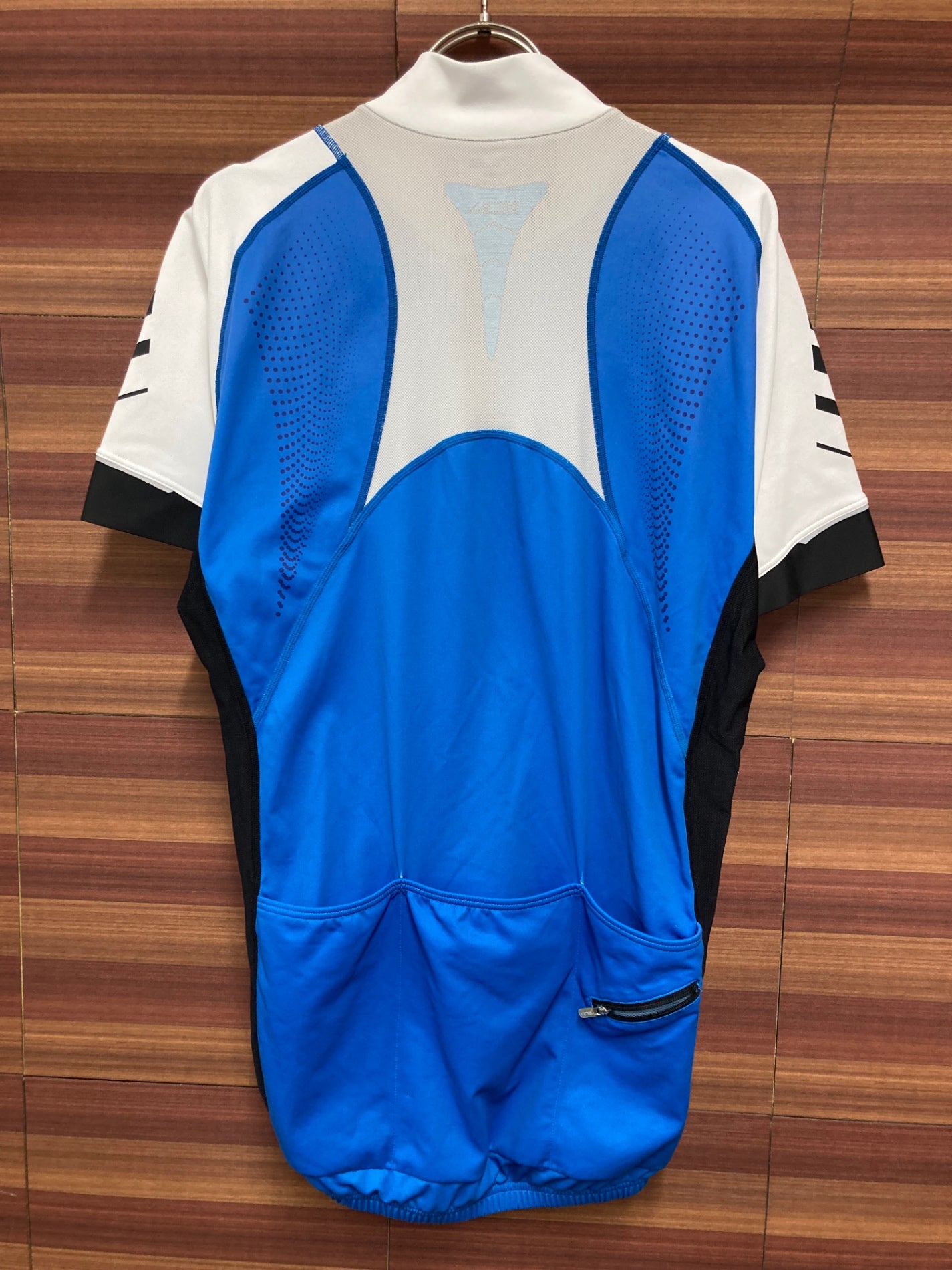 IW202 4DM 半袖 サイクルジャージ 青 O