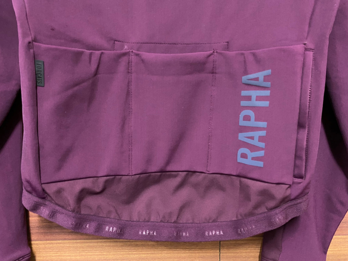 IN535 ラファ Rapha PRO TEAM TRAINING JACKET 長袖 サイクルジャケット バーガンディ M 裏起毛