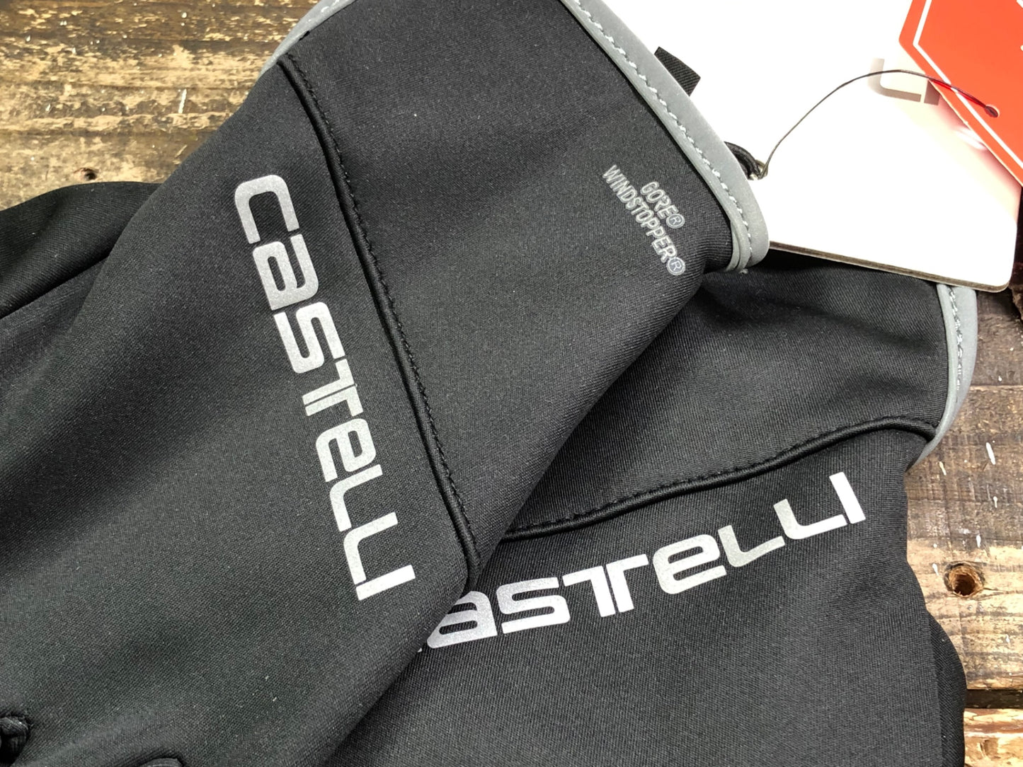 IV954 カステリ CASTELLI SCALDA PRO グローブ 黒 L 裏起毛