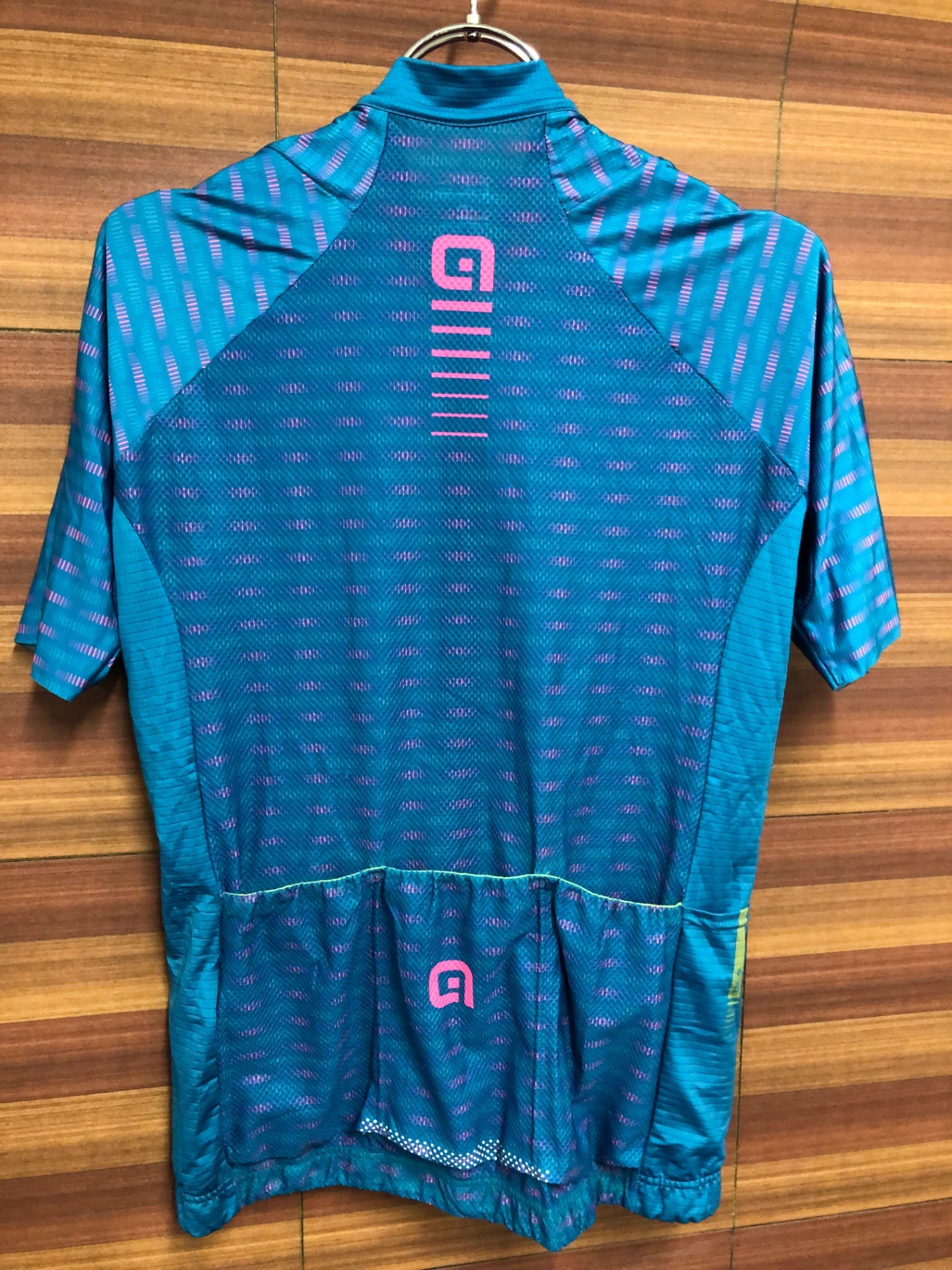 IN393 アレ ALE PR.R 半袖 サイクルジャージ 青 M ※ほつれ