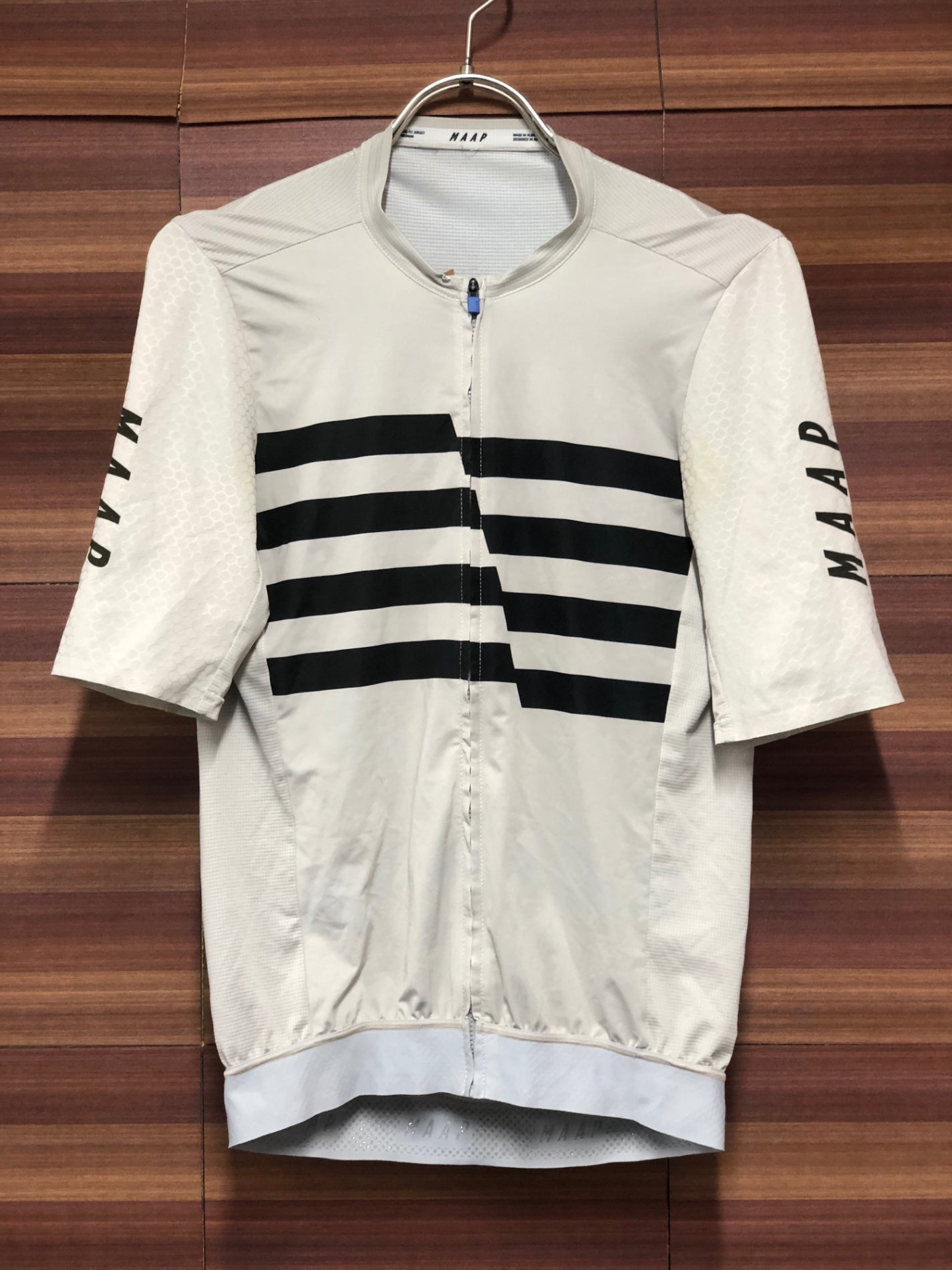 IV163 マープ MAAP PRO FIT JERSEY 半袖 サイクルジャージ オフホワイト M