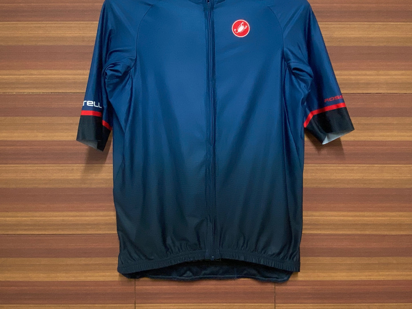 IH753 カステリ CASTELLI ROSSO CORSA 半袖 サイクルジャージ 青 XL