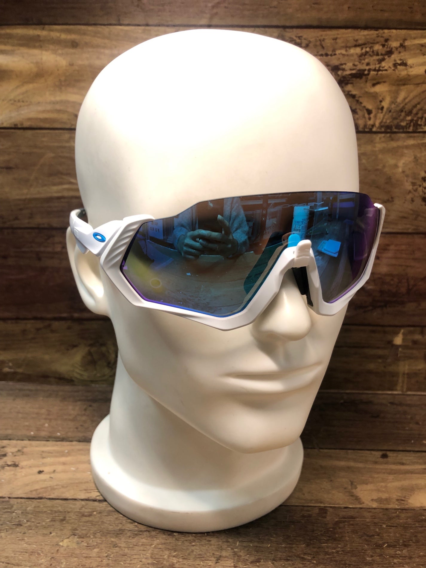 IN854 オークリー OAKLEY FLIGHT JACKET サングラス アイウェア 白 PRIZMレンズ