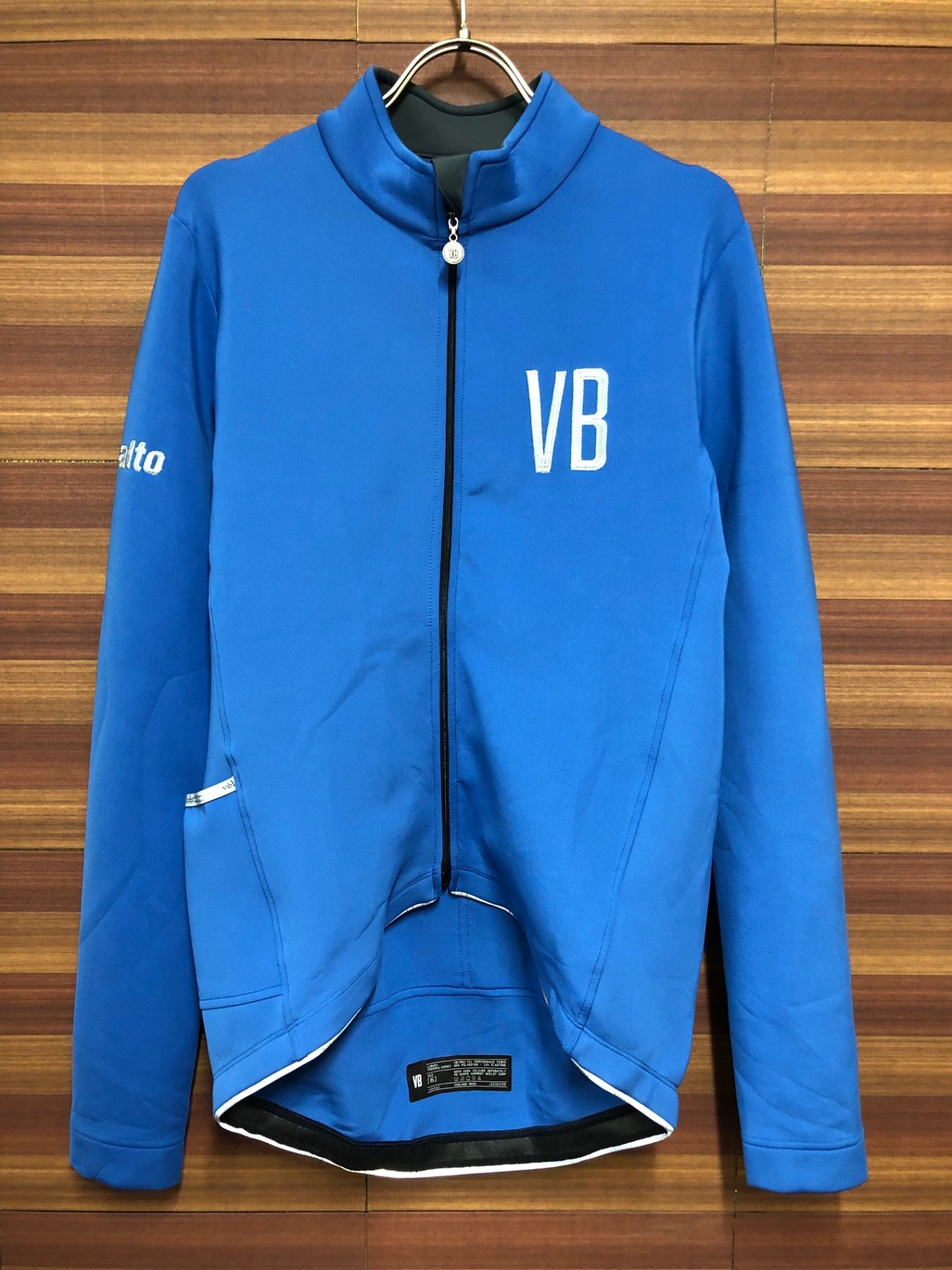 IO511 ヴェロビチ velobici COBALTO THERMAL JERSEY 長袖 サイクルジャージ 青 6