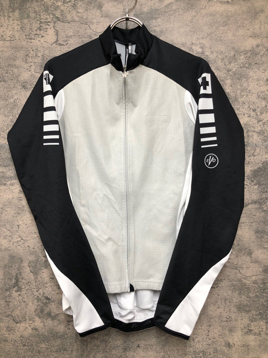 IY234 アソス assos Intermediate Evo 長袖 サイクルジャージ 白 黒 M