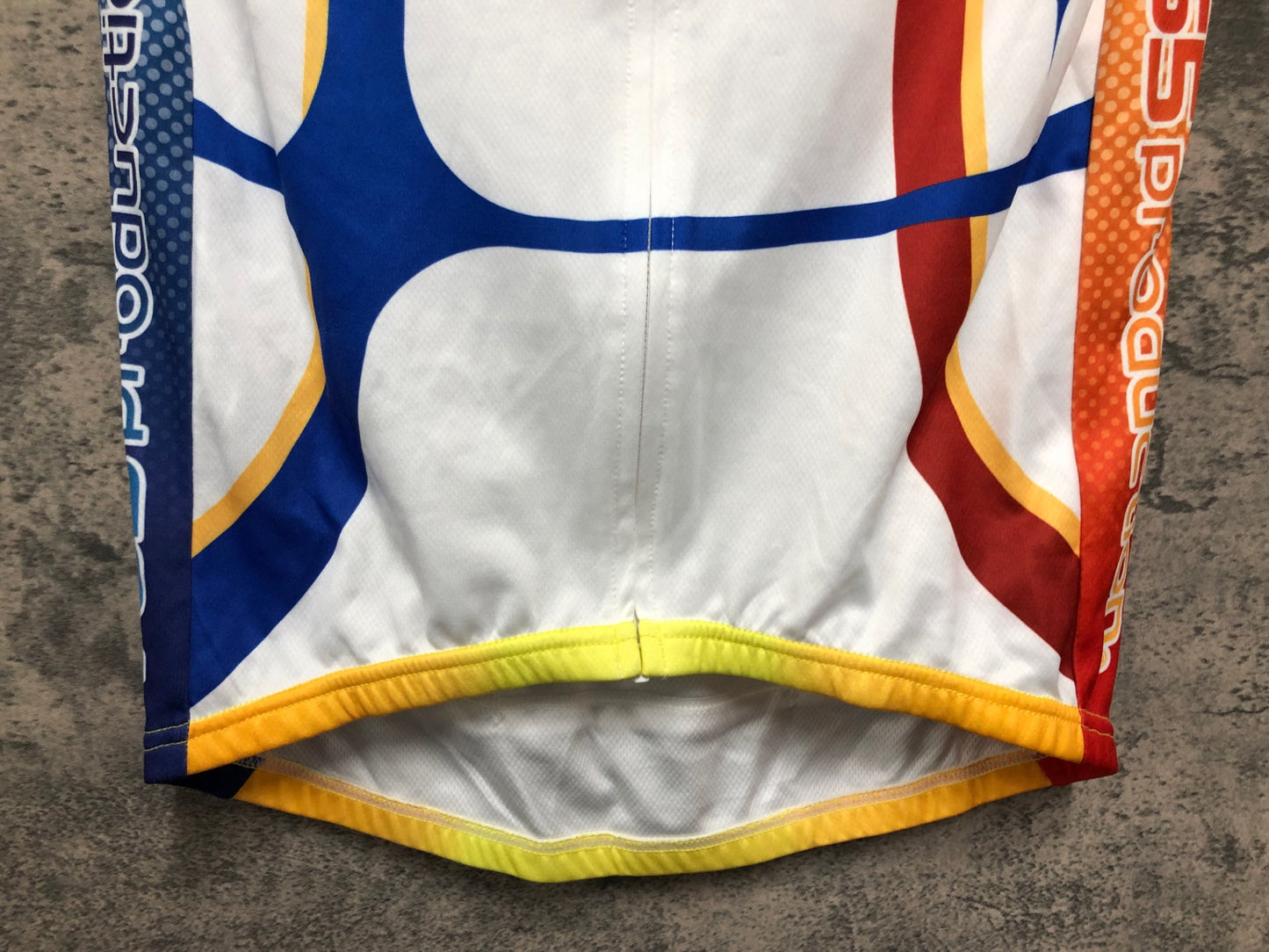 IZ761 アミスポーツ amisports 半袖 サイクルジャージ 白 オレンジ 青 L 痛ジャージ アイドルマスター 765 production