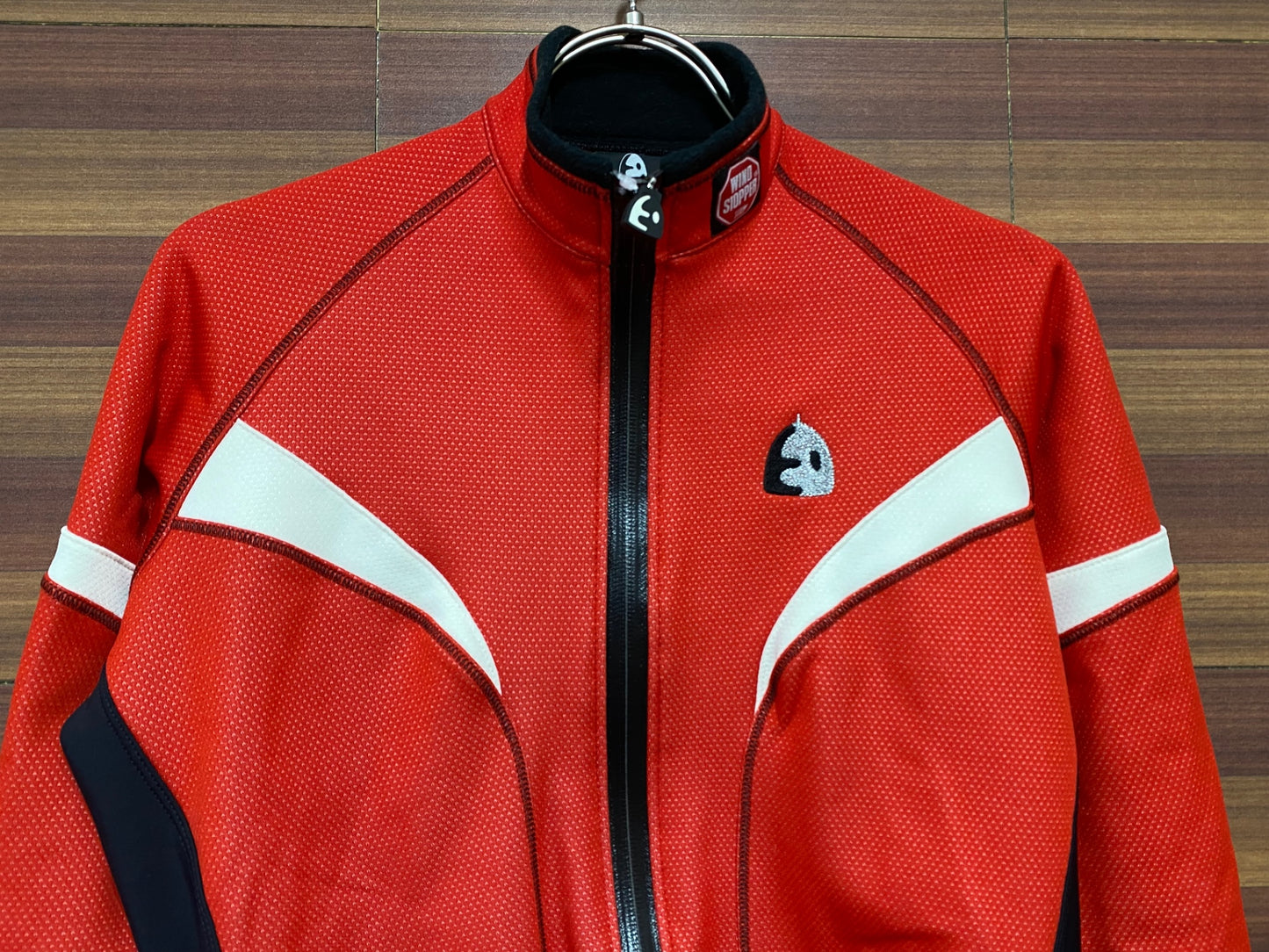 IK009 エチェオンド ETXEONDO 長袖 サイクルジャージ 赤 M WINDSTOPPER 裏起毛