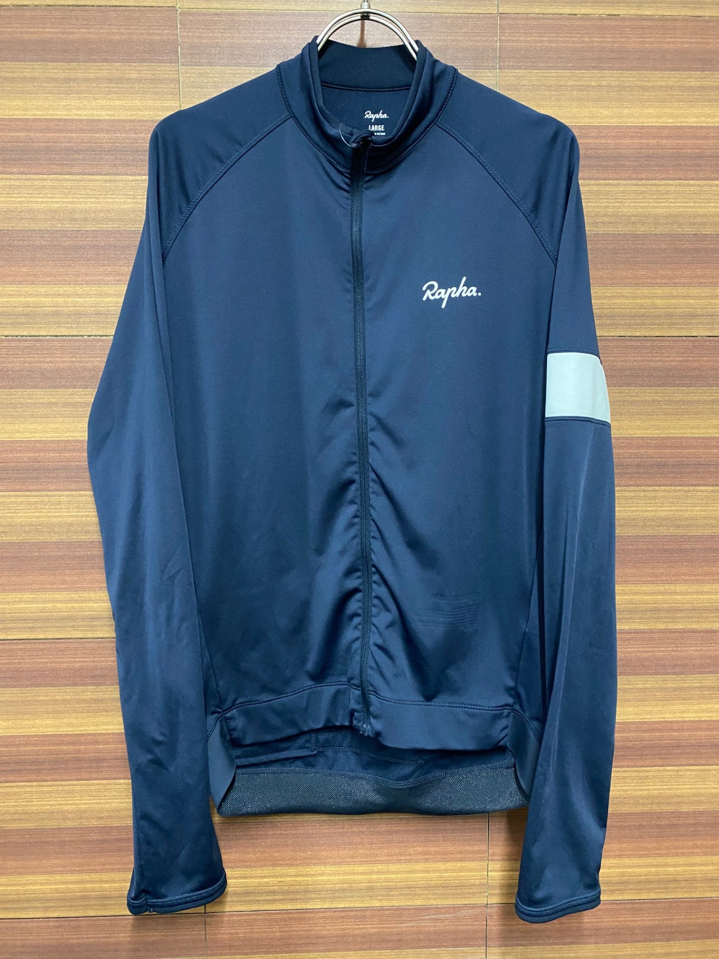 IH090 ラファ Rapha コアロングスリーブシャーシ CORE LONG SLEEVE JERSEY 紺 L