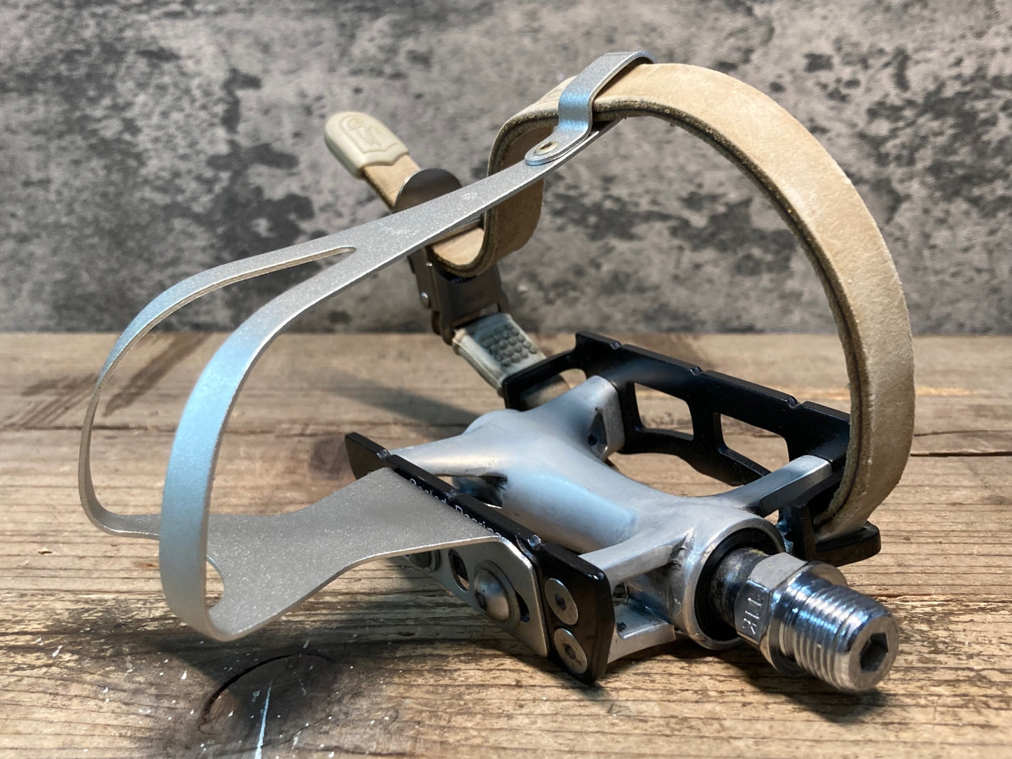 IN674 三ヶ島 MKS CUSTOM NUEVO NJS ペダル アルミトークリップ ストラップ セット