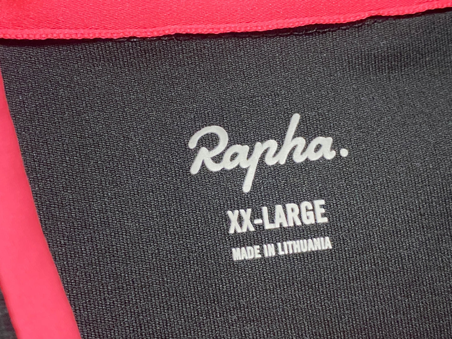 JD652 ラファ Rapha SUPER LIGHTWEIGHT JERSEY 半袖 サイクルジャージ 黒 XXL Rapha TOKYO ※ほつれ、擦れ大