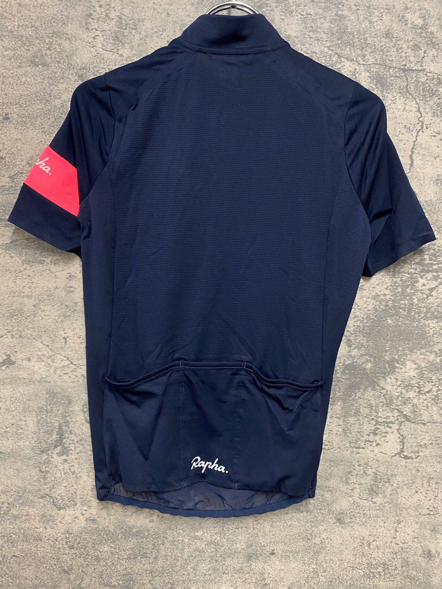 JB073 ラファ Rapha WOMEN'S CLASSIC FLYWEIGHT JERSEY 半袖 サイクルジャージ 紺 XS レディース
