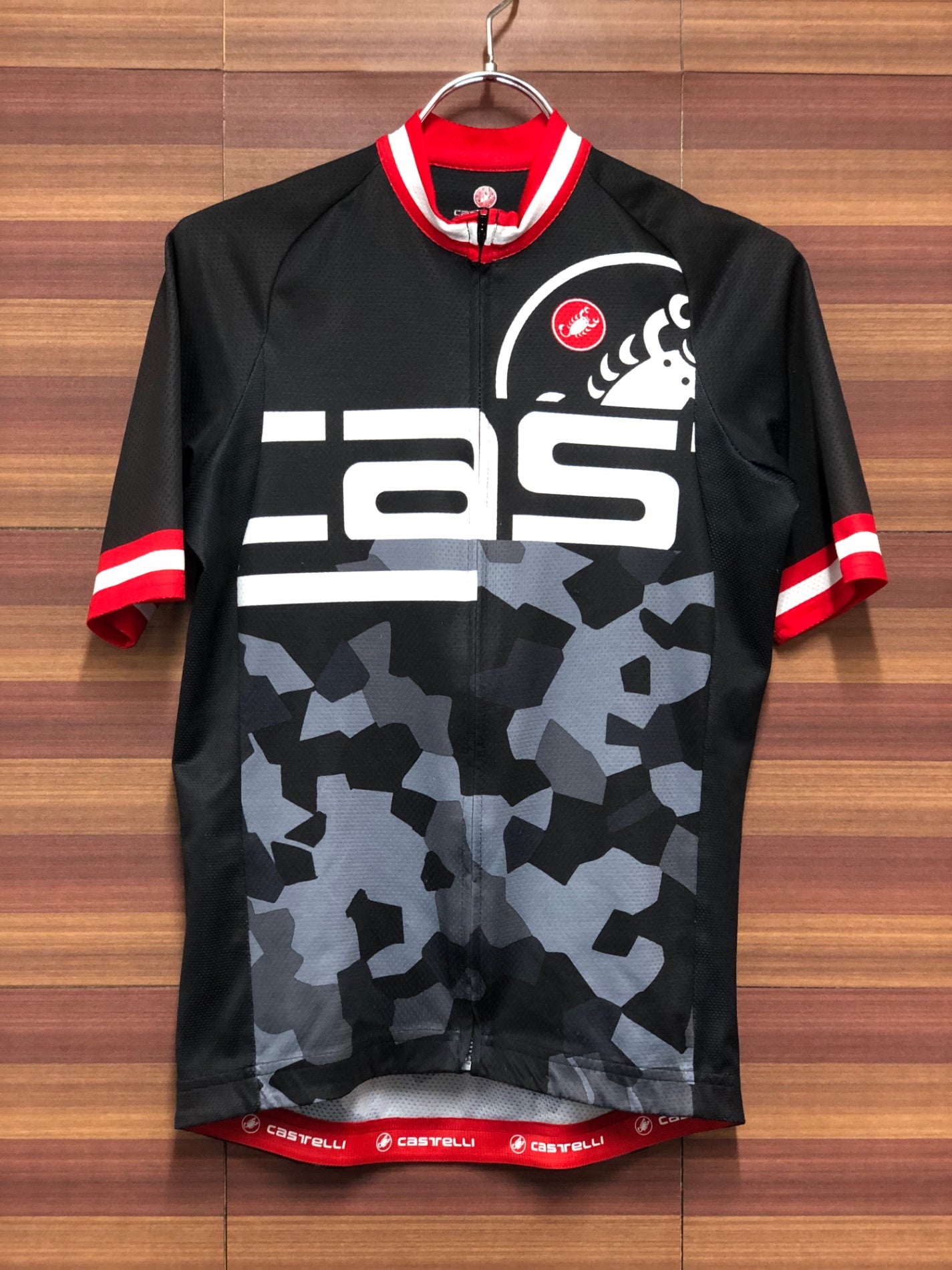 IM846 カステリ CASTELLI 半袖 サイクルジャージ 黒 S