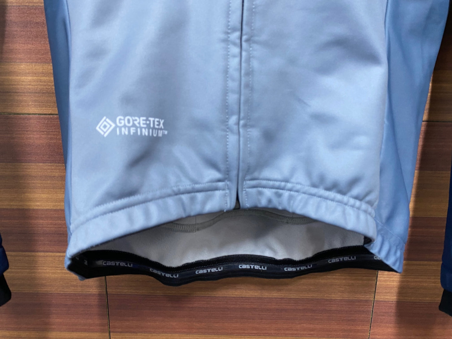 IN302 カステリ CASTELLI 裏起毛 ソフトシェルジャケット ブルー S