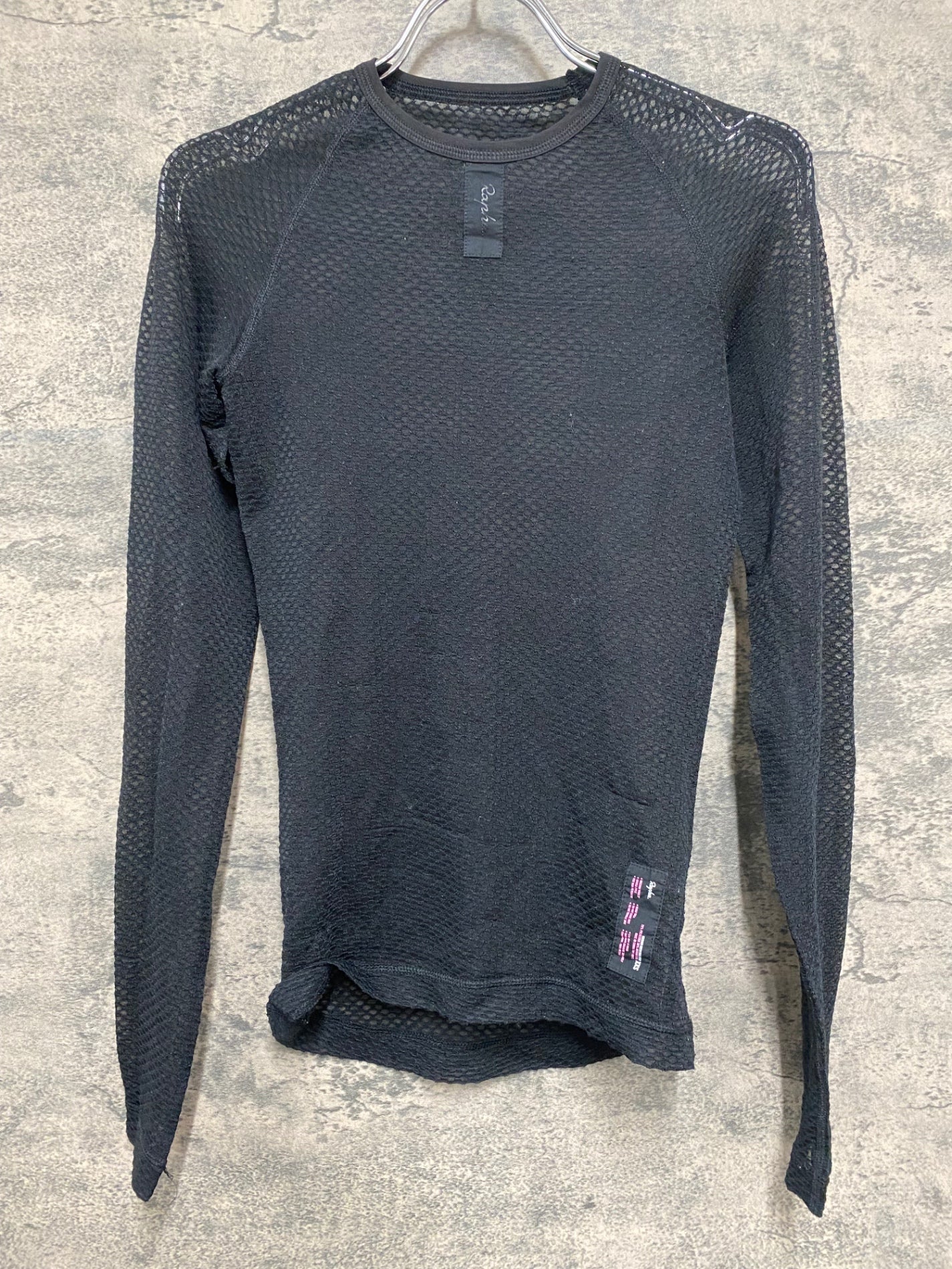 IS754 ラファ Rapha MERINO MESH BASE LAYER 長袖 ベースレイヤー 黒 XXS