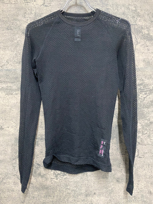 IS754 ラファ Rapha MERINO MESH BASE LAYER 長袖 ベースレイヤー 黒 XXS