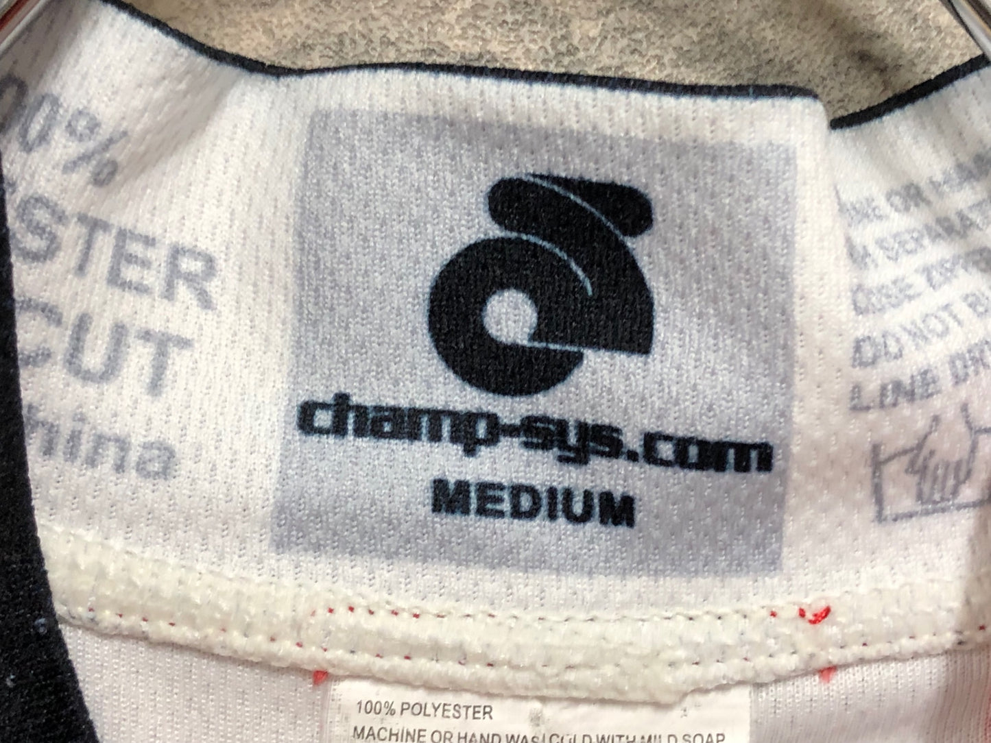 IZ766 チャンピオンシステム ChampionSystem AURORA 半袖 サイクルジャージ 赤 白 黒 M 痛ジャージ ろんぐらいだぁす！ FORTUNA