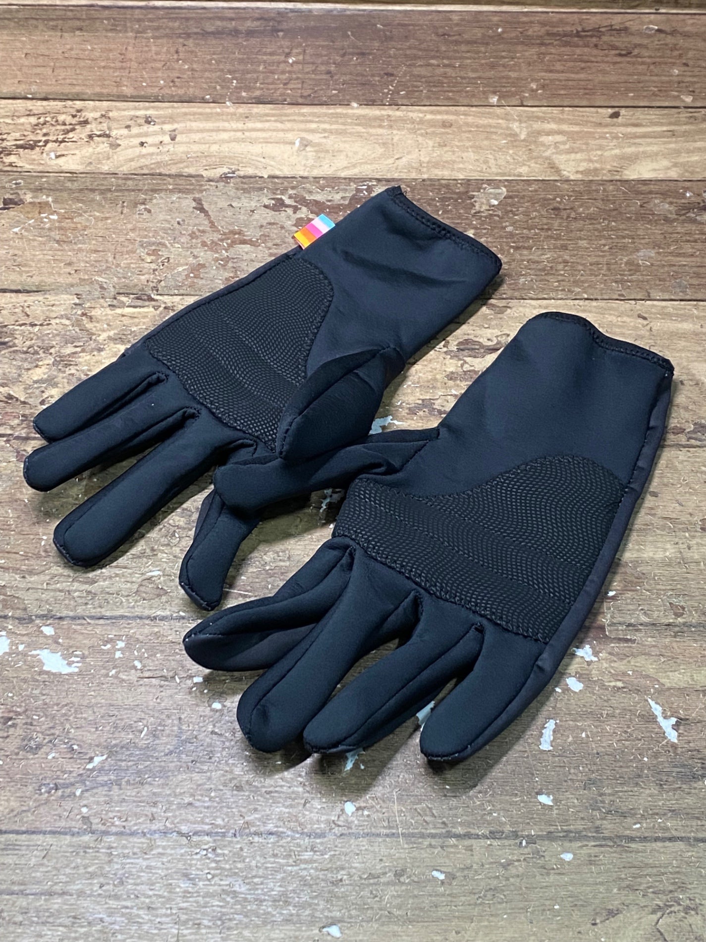 IO595 プッシュハード PUSH HARD 長袖 サイクルグローブ 裏起毛 黒 M