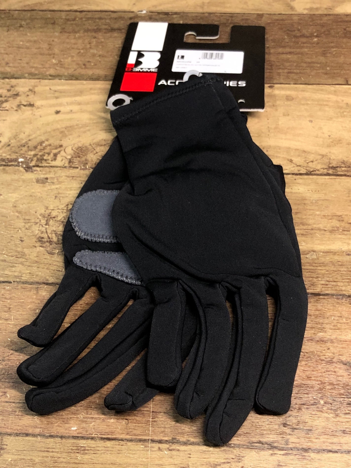 HO877 ビエンメ BIEMME 16AW NANOTECH GLOVE サイクルグローブ BLACK 黒 L