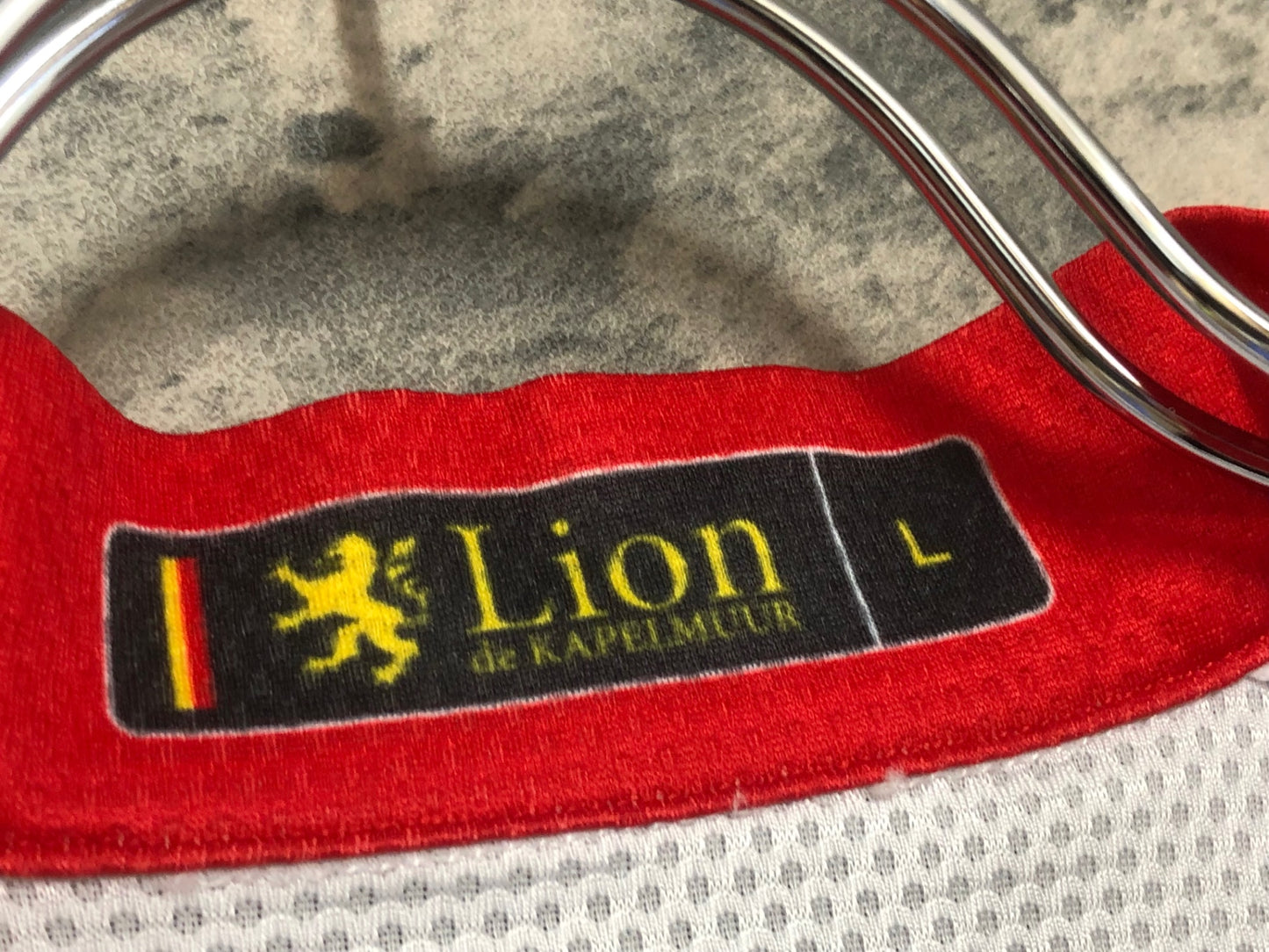 IX162 リオンドカペルミュール Lion de KAPELMUUR 半袖 サイクルジャージ 白 L