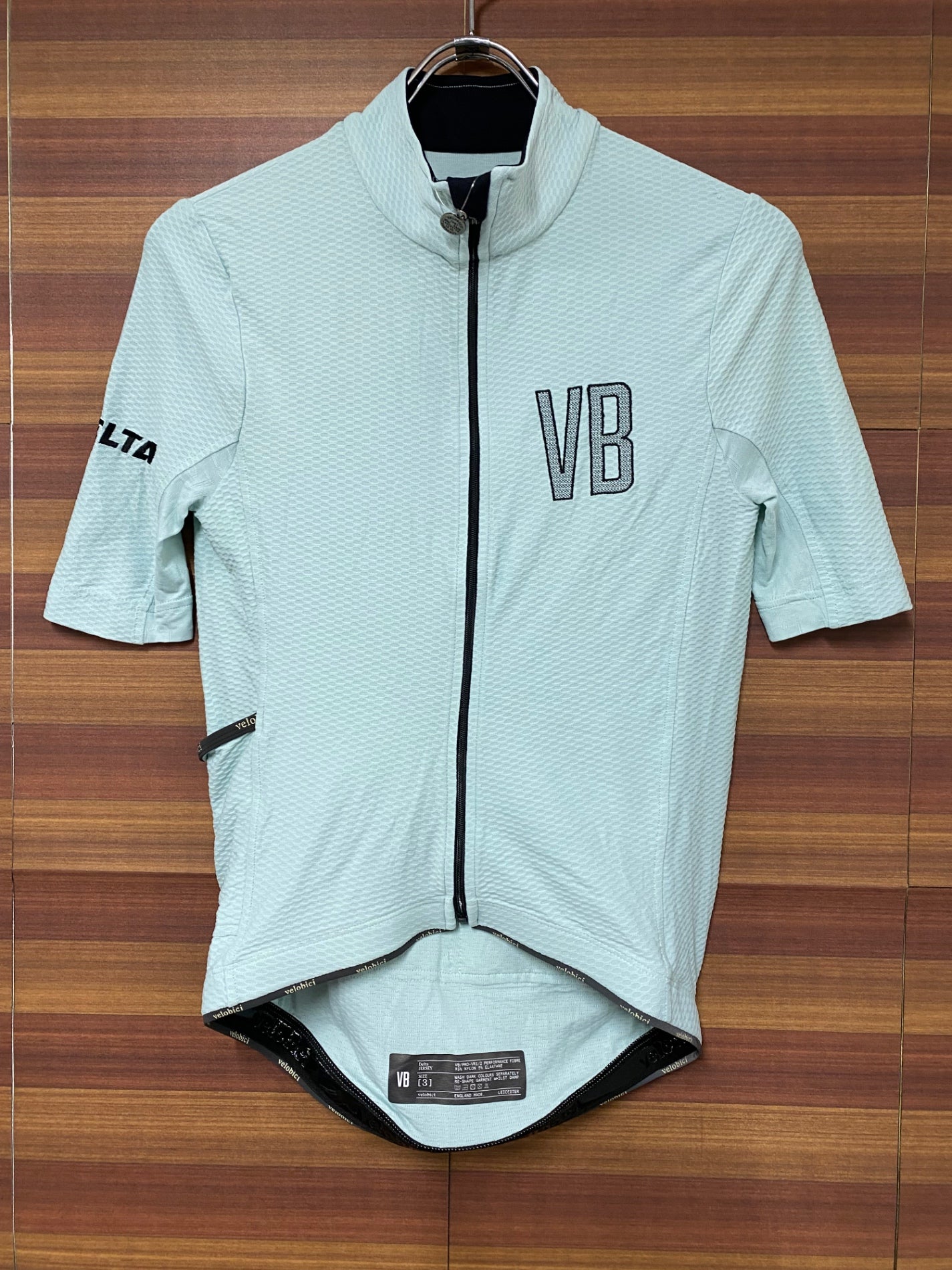 IO521 ヴェロビチ velobici Delta JERSEY 半袖 サイクルジャージ 水色 3