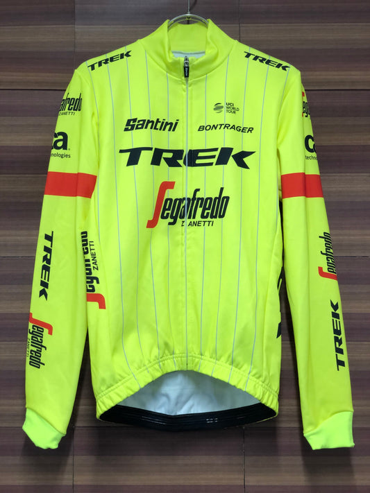 IT202 サンティーニ Santini 長袖 サイクルジャージ 黄 XS 裏起毛 TREK Segafredo
