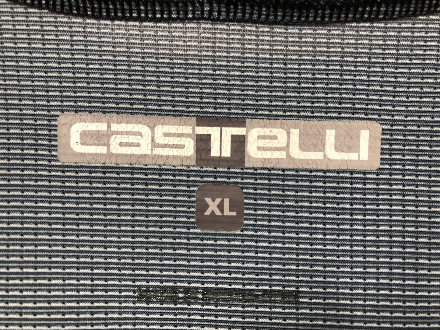 HC013 カステリ CASTELLI 半袖サイクルジャージ グレー XL ほつれあり