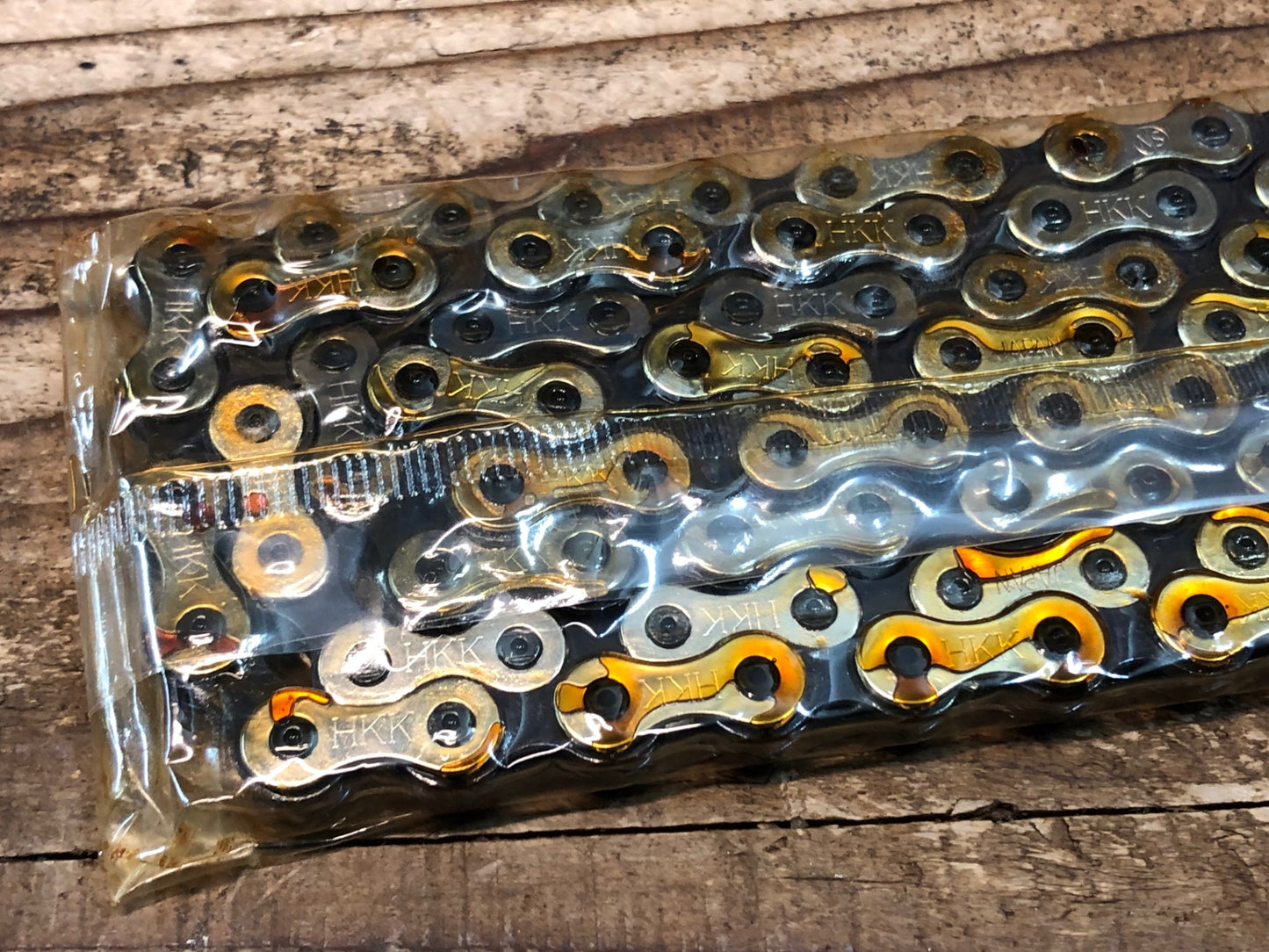 IP833 HKK Vertex TRACK RACER CHAIN 厚歯 シングル チェーン NJS トラック ピスト用 シルバーブラック