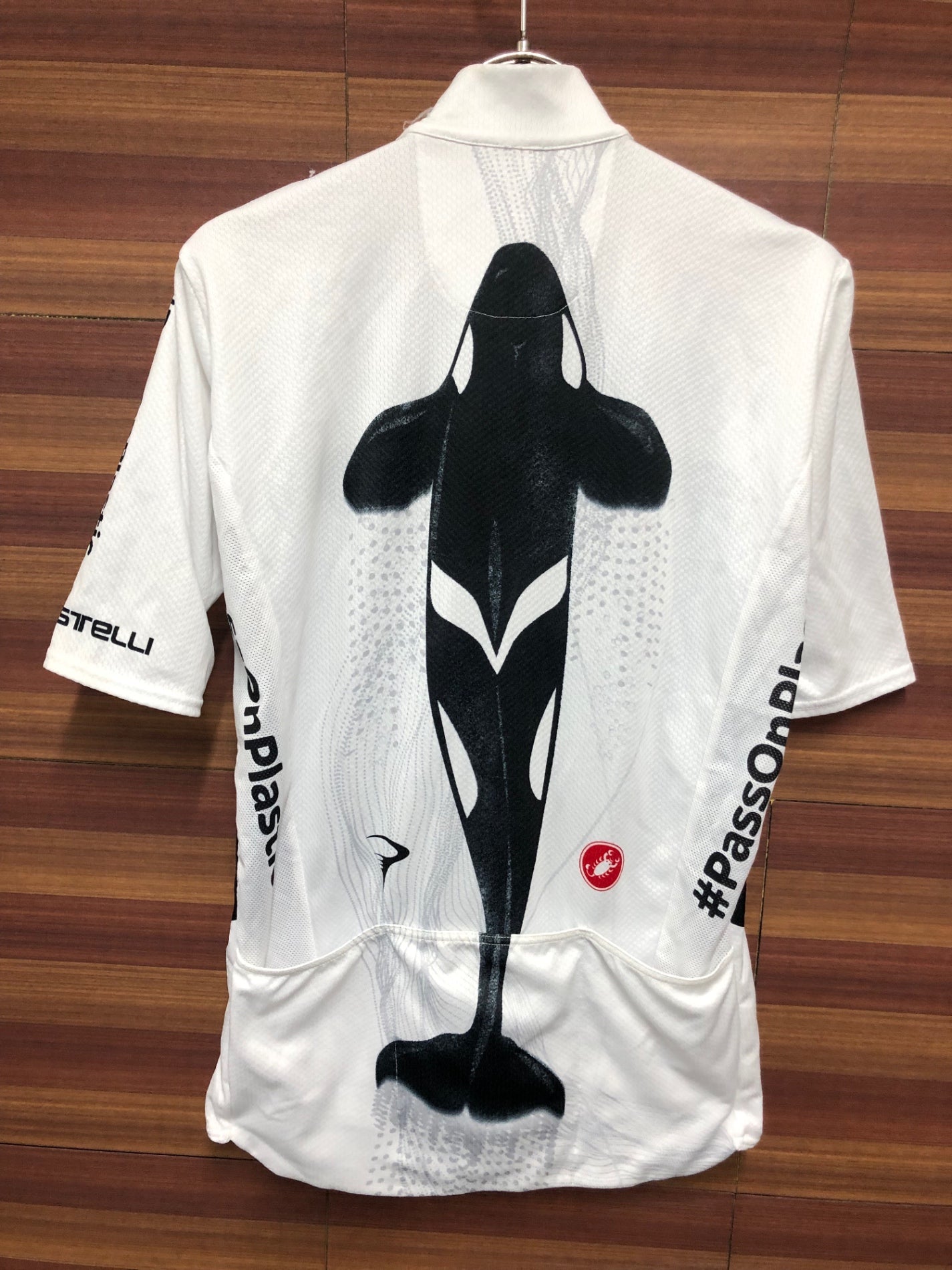IF146 カステリ CASTELLI 半袖 サイクルジャージ 白 L TEAM SKY