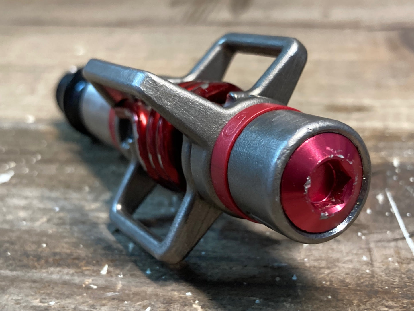 IO617 クランクブラザーズ CrankBrothers エッグビーター EGGBEATER3 ビンディングペダル 赤