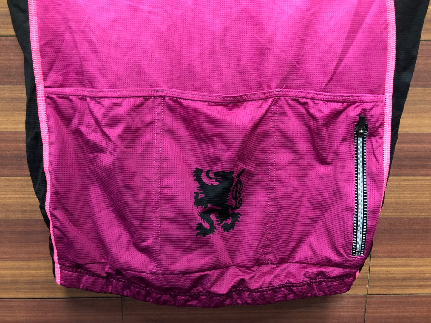 IO743 アレ ALE 半袖 サイクルジャージ ピンク 黒 M