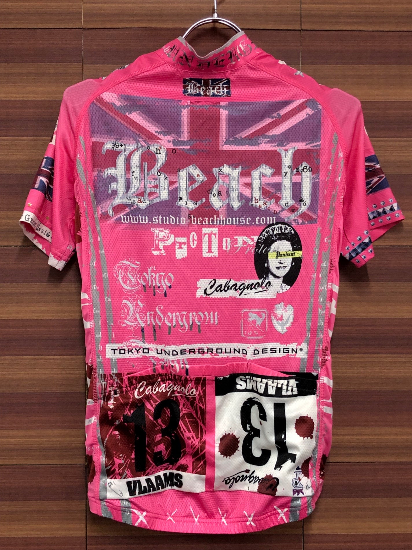 IS107 パンダーニ Pandani 半袖 サイクルジャージ ピンク XS