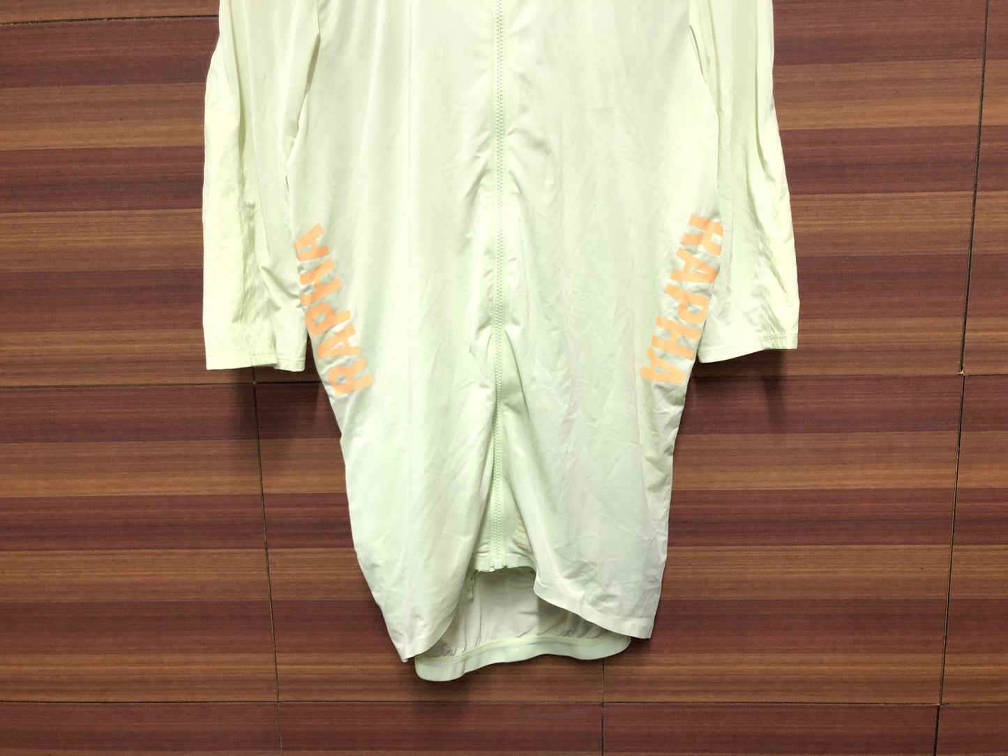 IM452 ラファ Rapha PRO TEAM AERO JERSEY 半袖 サイクルジャージ 黄緑 M