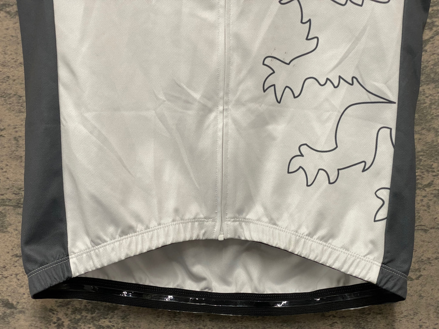 JA842 リオンドカペルミュール Lion de KAPELMUUR 半袖 サイクルジャージ 白 L