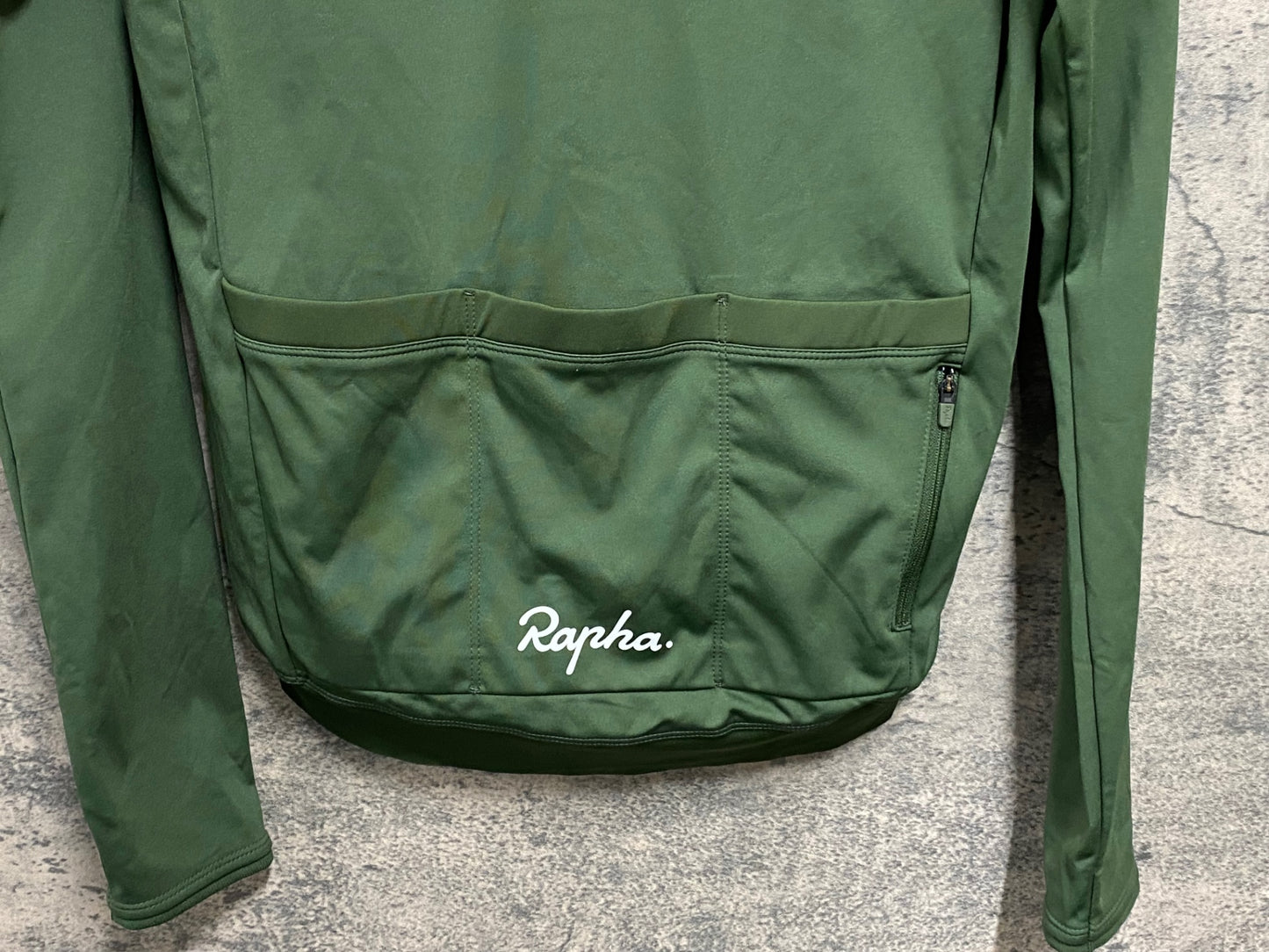 JC248 ラファ Rapha CORE LONG SLEEVE JERSEY 長袖 サイクルジャージ 緑 S