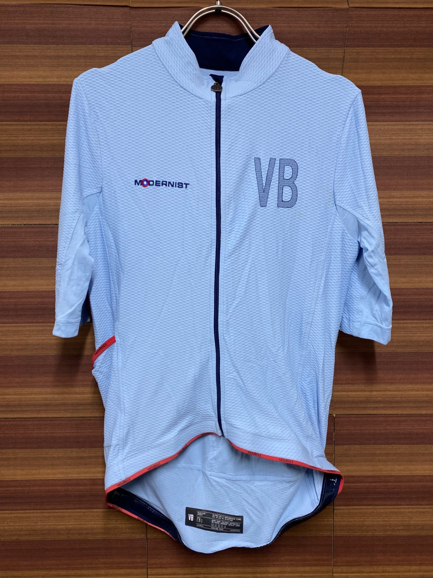 IO518 ヴェロビチ velobici MODERNIST JERSEY 半袖 サイクルジャージ 水色 5