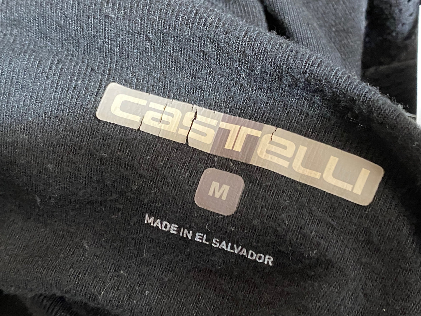 II077 カステリ CASTELLI 長袖 べースレイヤー 黒 M